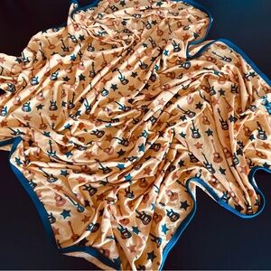 Fuzzy Bee Guitar Kickee Swaddle NEW Baby Boy